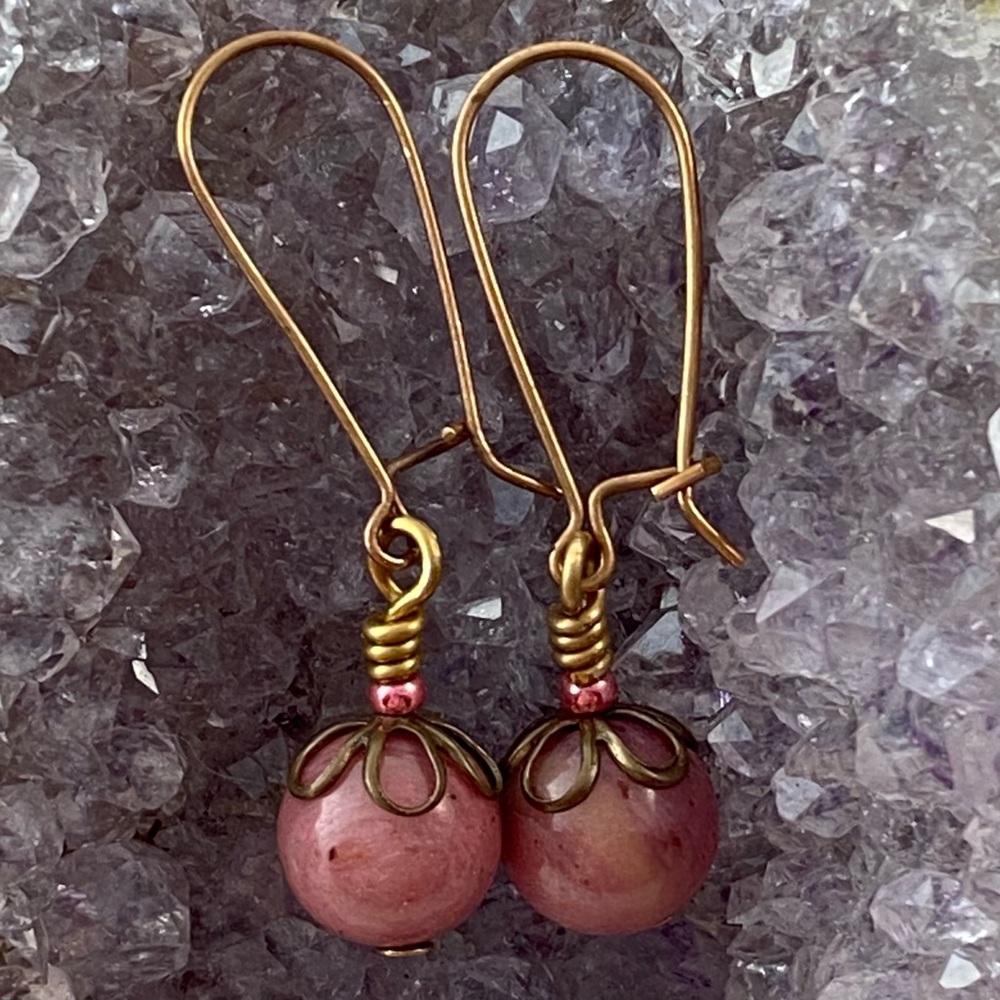 Rhodonite Earrings